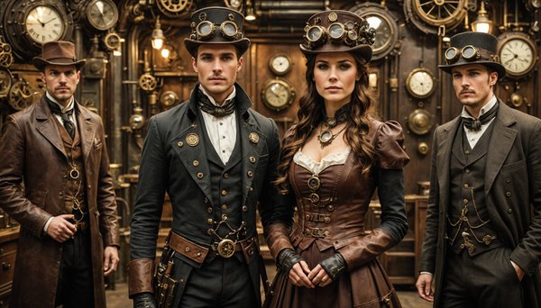 Boutique steampunk : vêtements, accessoires et objets uniques pour un look rétro-futuriste